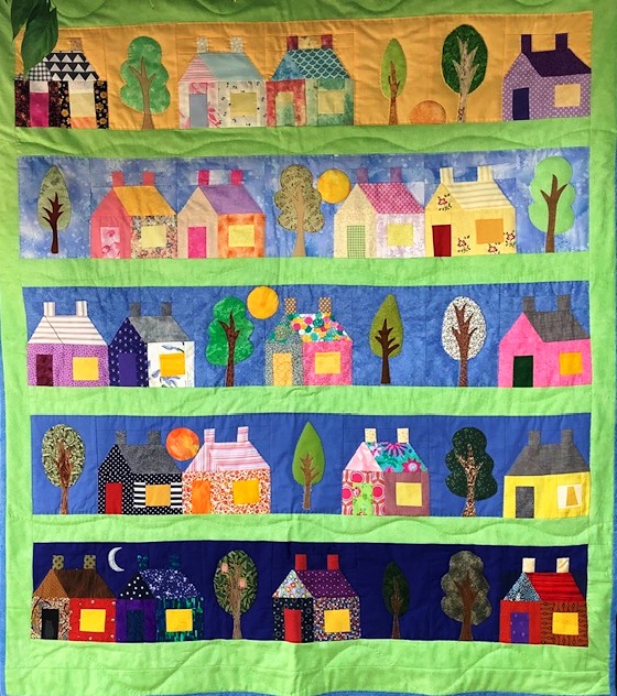 Raffle Quilt Tea@3 2025 Photo of the Mother's Day workshop